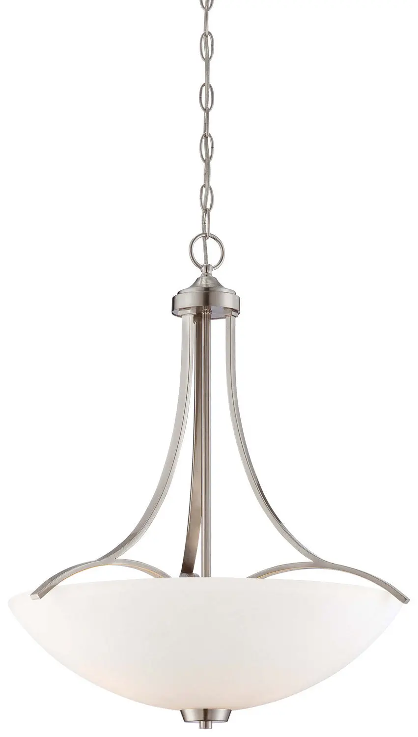 Minka Lavery Overland Park Three Light Pendant In Brushed Nickel 1