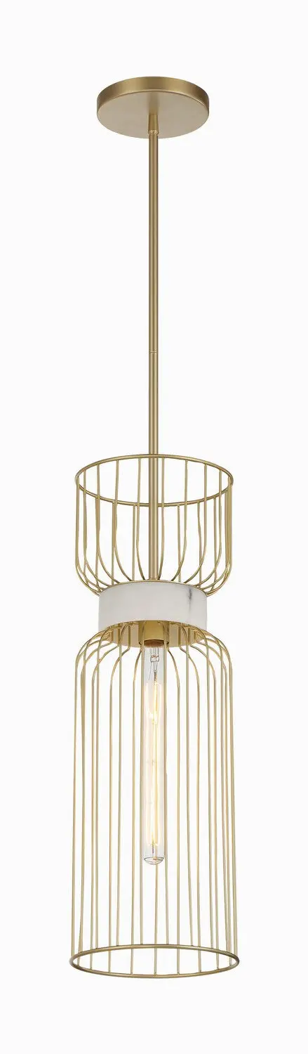 Minka Lavery Park Slope One Light Mini Pendant In Nouveau Gold 1