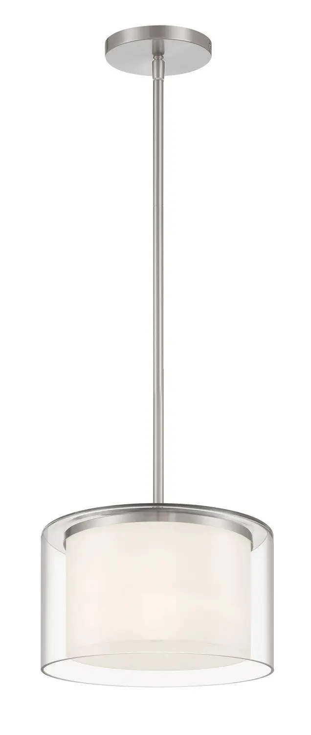 Minka Lavery Parsons Studio One Light Pendant In Brushed Nickel 1
