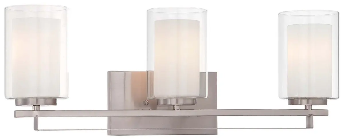Minka Lavery Parsons Studio Three Light Bath Bar In Brushed Nickel 1