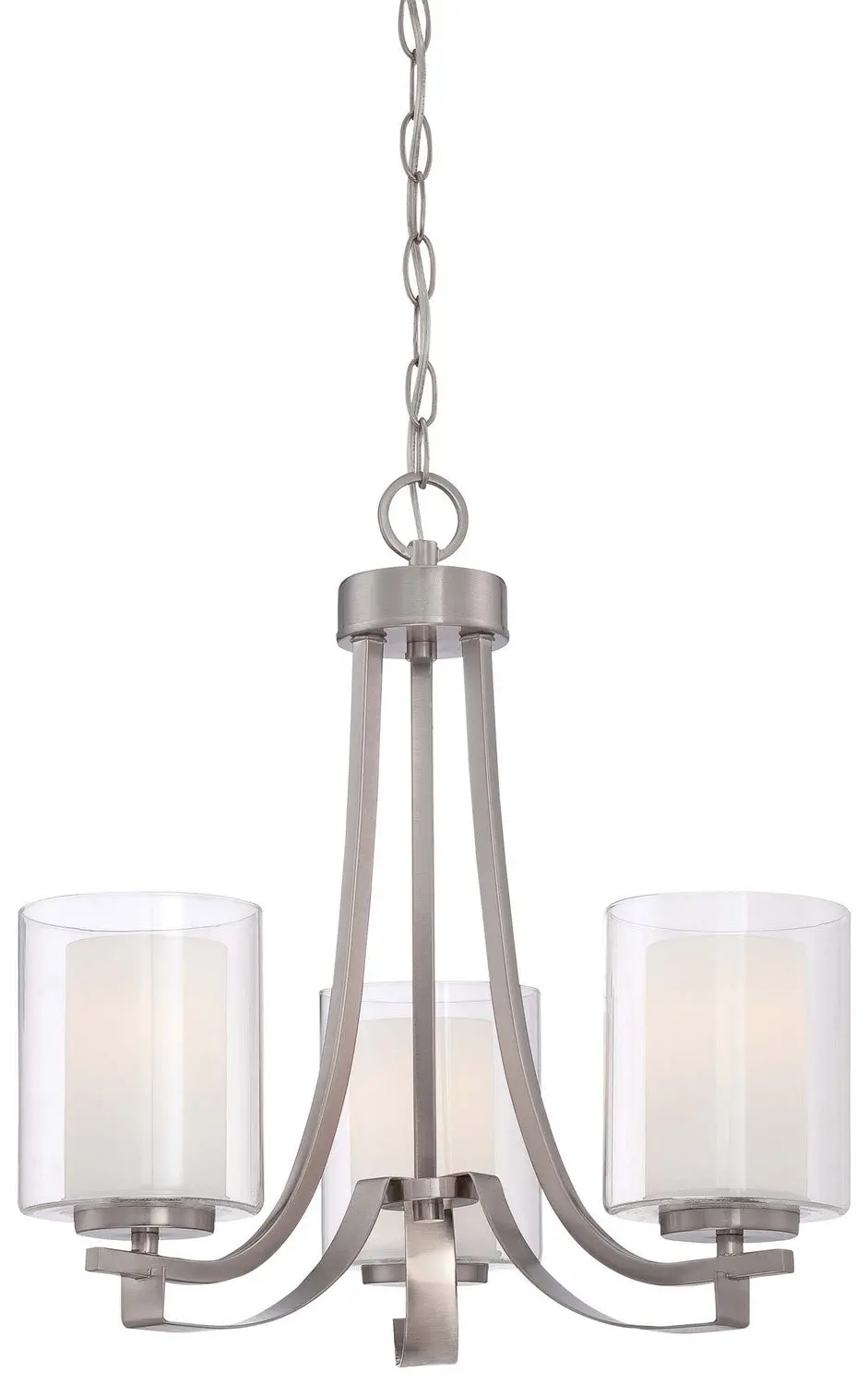 Minka Lavery Parsons Studio Three Light Chandelier In Brushed Nickel 1