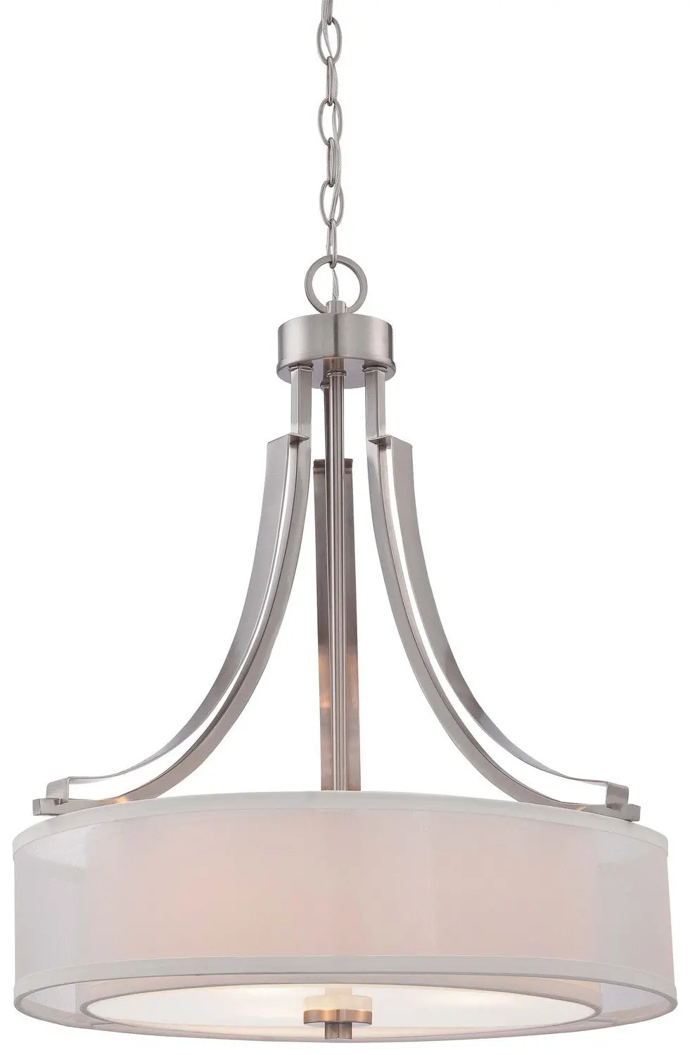 Minka Lavery Parsons Studio Three Light Pendant In Brushed Nickel 1