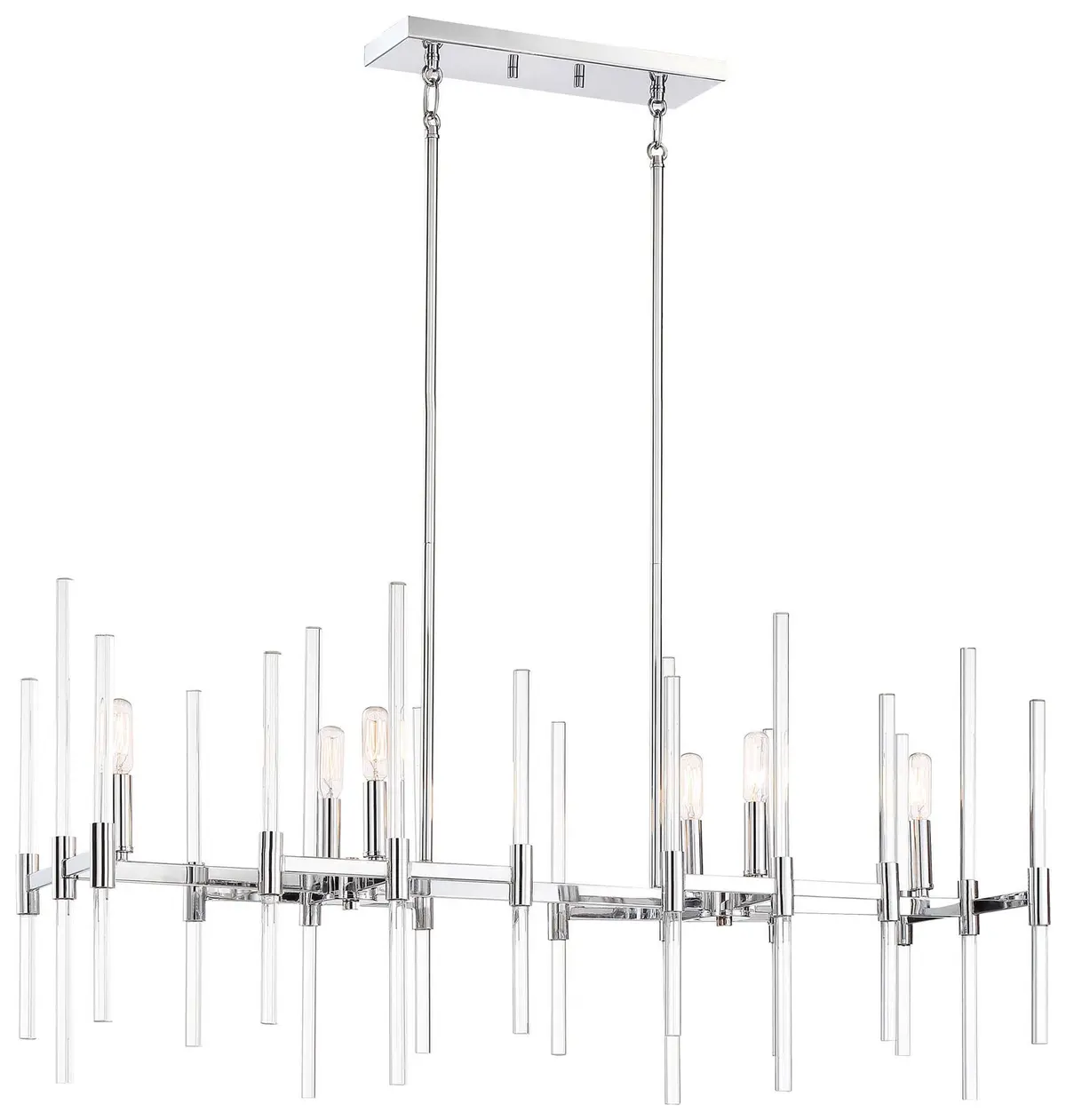 Minka Lavery Pillar Six Light Island Pendant In Chrome 1