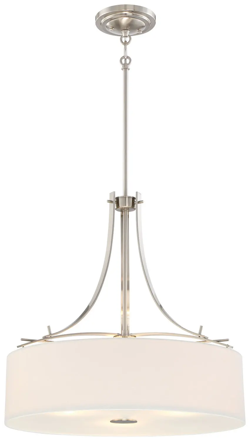 Minka Lavery Poleis Three Light Pendant In Brushed Nickel 1