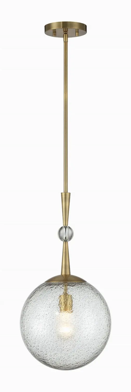 Minka Lavery Poluluxe One Light Mini Pendant In Oxidized Aged Brass 1