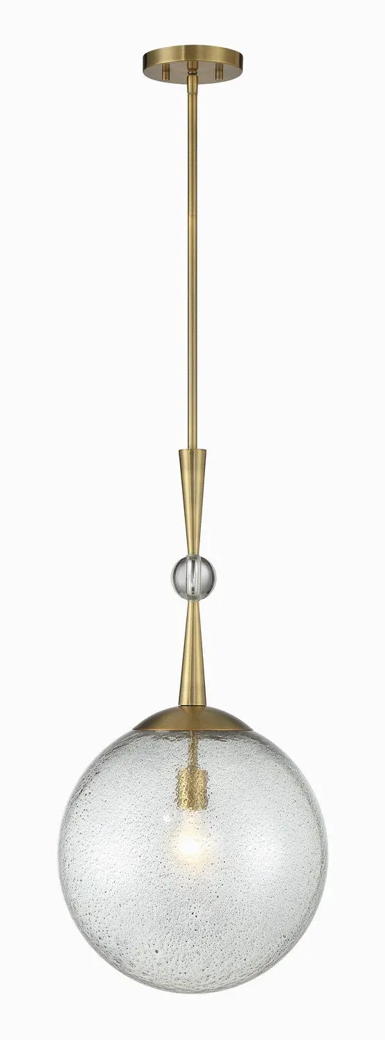 Minka Lavery Populuxe One Light Pendant In Oxidized Aged Brass 1