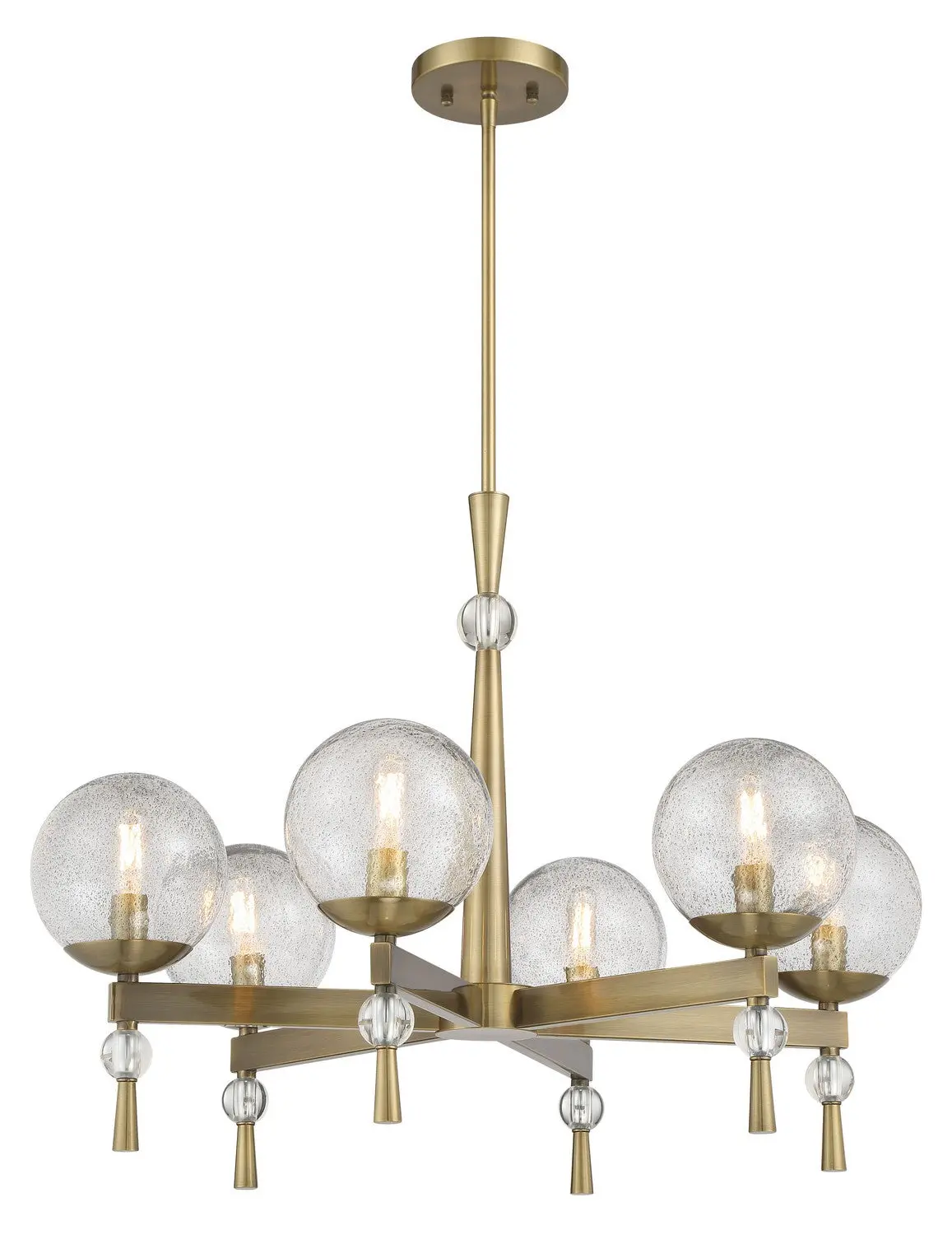 Minka Lavery Populuxe Six Light Chandelier In Oxidized Aged Brass 1