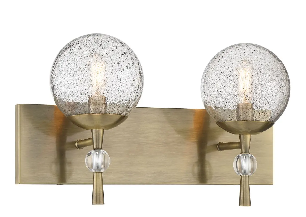 Minka Lavery Populuxe Two Light Bath Vanity In Oxidized Aged Brass 1