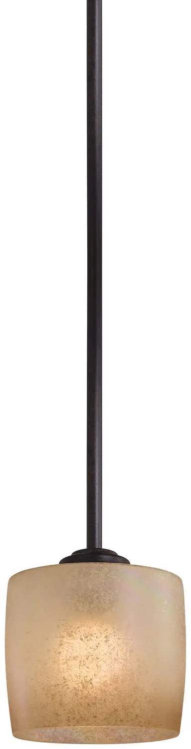 Minka Lavery Raiden One Light Mini Pendant In Iron Oxide 1