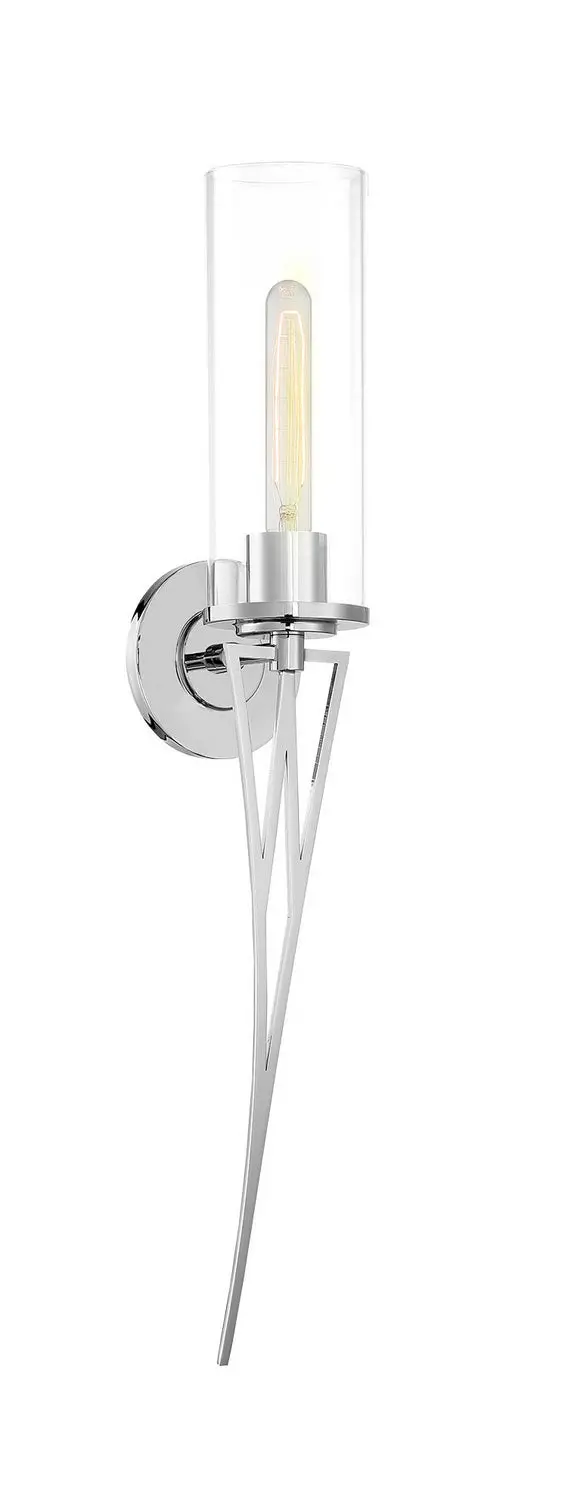 Minka Lavery Regal Terrace One Light Wall Sconce In Polished Nickel 1