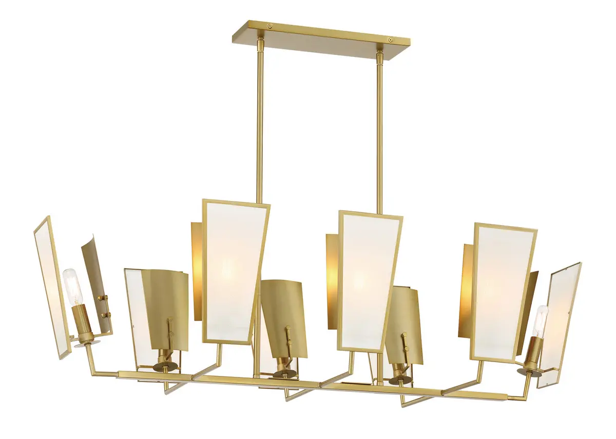 Minka Lavery Ricochet Eight Light Island Pendant In Soft Brass 1