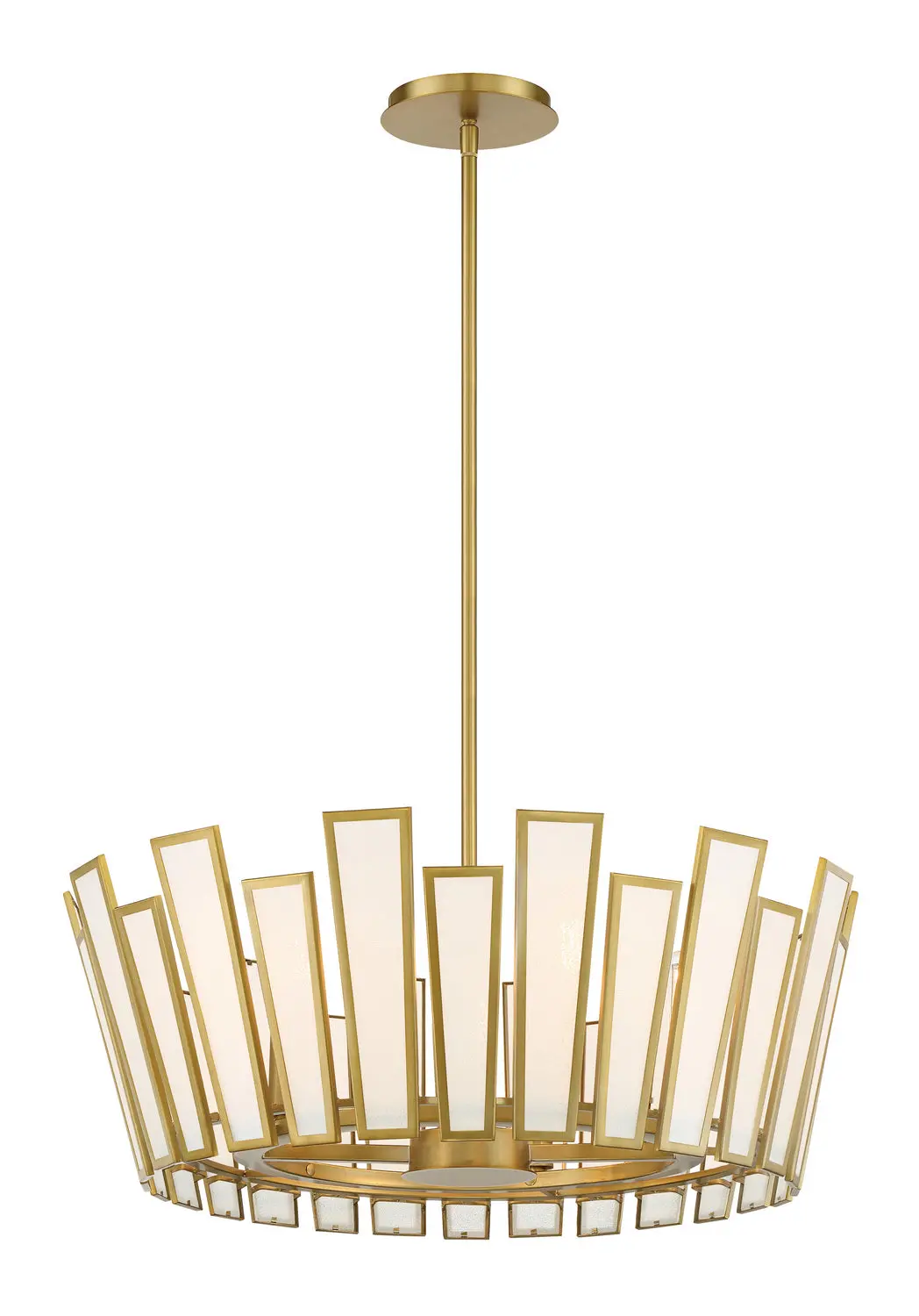 Minka Lavery Ricochet Five Light Pendant In Soft Brass 1