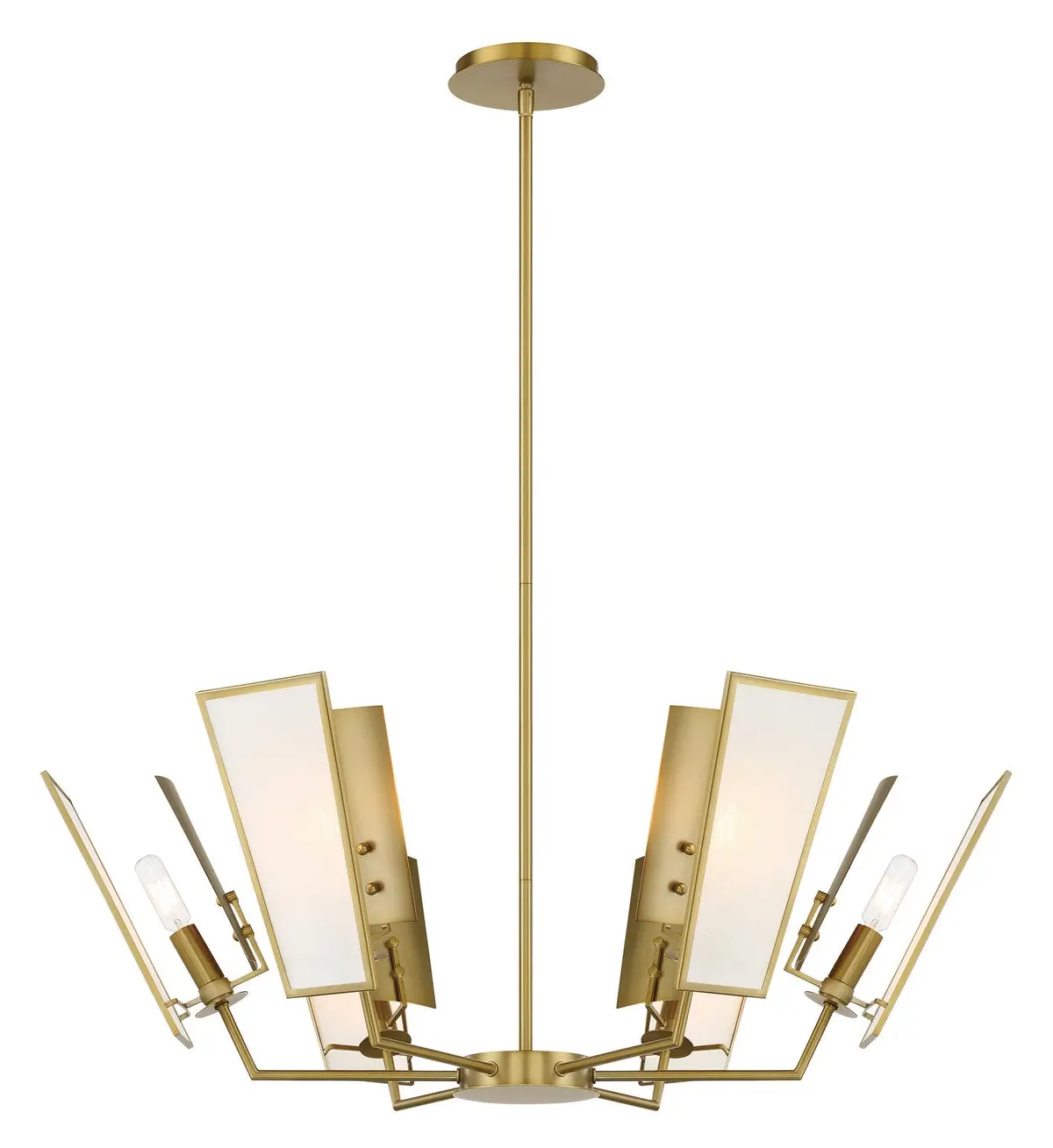 Minka Lavery Ricochet Six Light Chandelier In Soft Brass 1