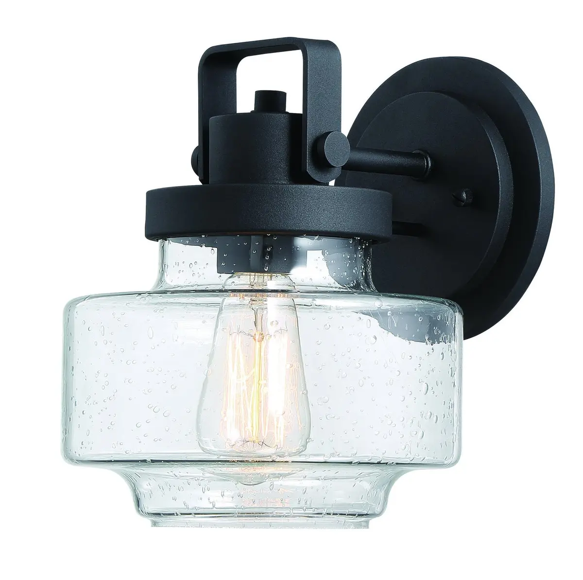 Minka Lavery Rosecrans One Light Outddor Wall Mount In Coal 1