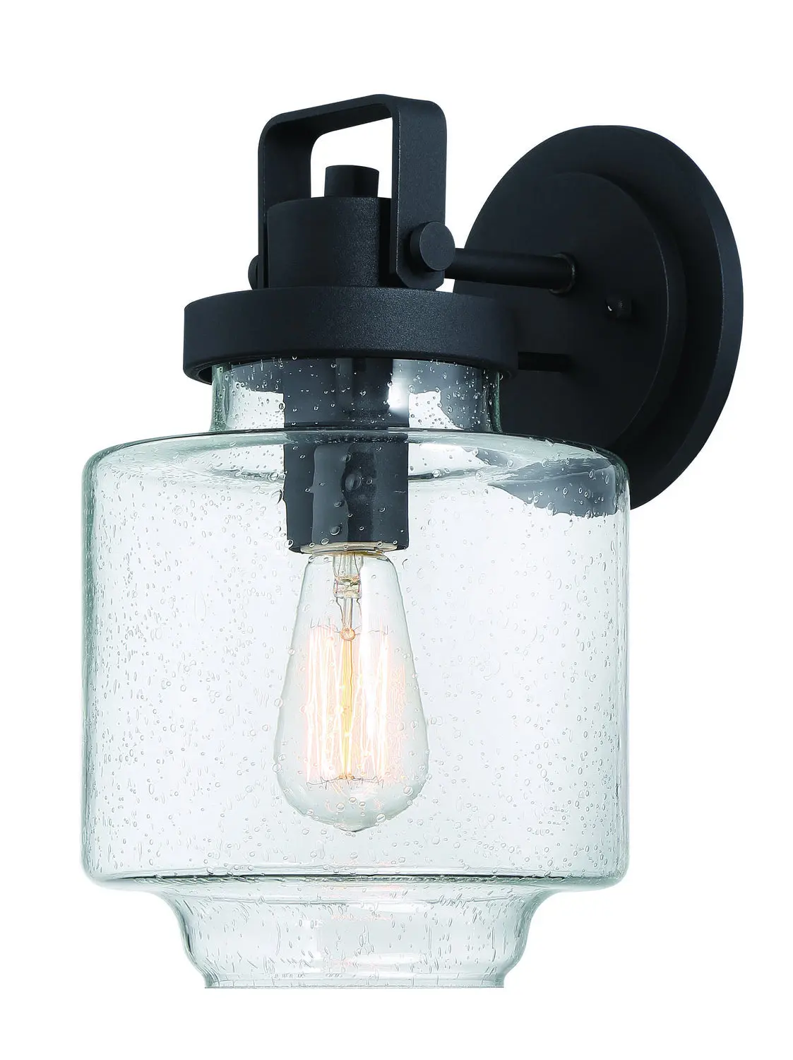 Minka Lavery Rosecrans One Light Outdoor Wall Mount In Coal 1