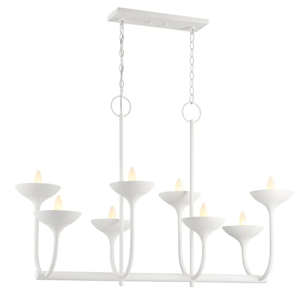 Minka Lavery Ryton Eight Light Island Pendant In Plaster White 1