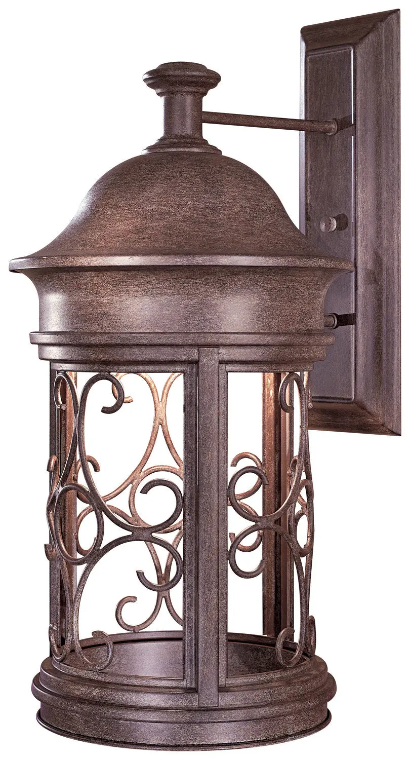 Minka Lavery Sage Ridge One Light Wall Mount In Vintage Rust 1
