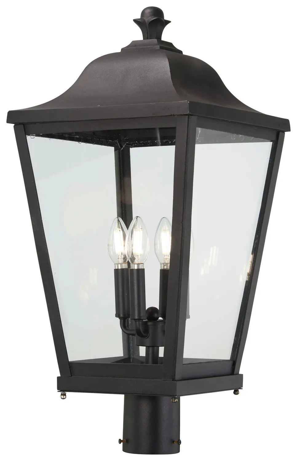 Minka Lavery Savannah Four Light Outdoor Post Mount In Sand Coal 1