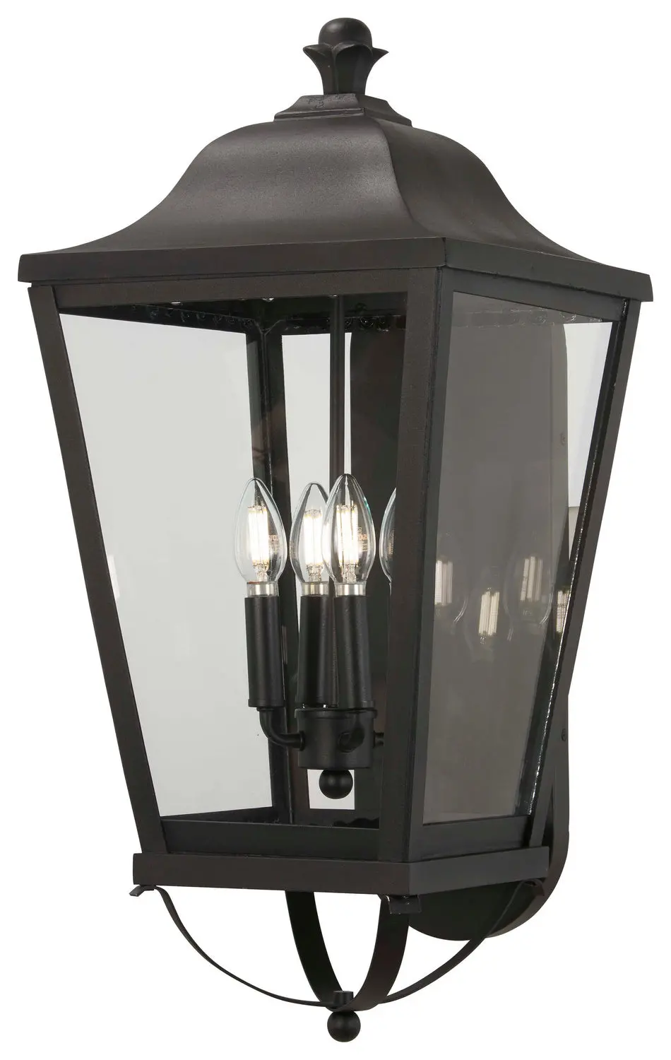 Minka Lavery Savannah Four Light Outdoor Wall Mount In Sand Coal 1