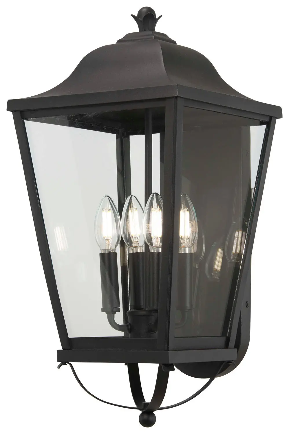 Minka Lavery Savannah Four Light Outdoor Wall Mount In Sand Coal 1