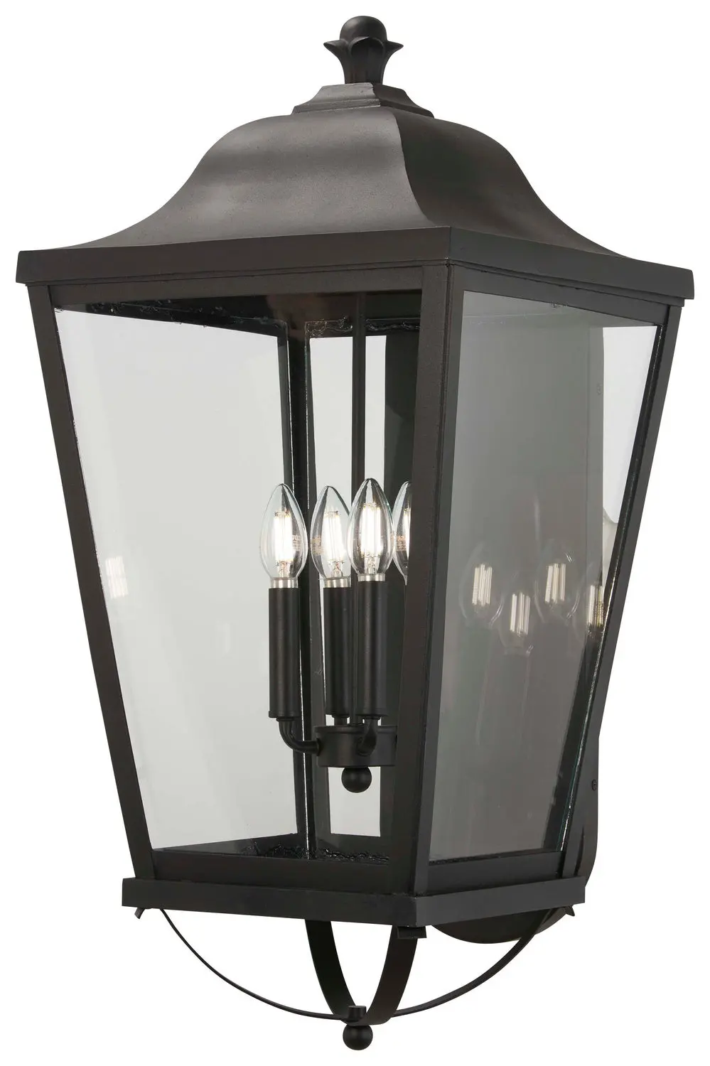 Minka Lavery Savannah Four Light Outdoor Wall Mount In Sand Coal 1