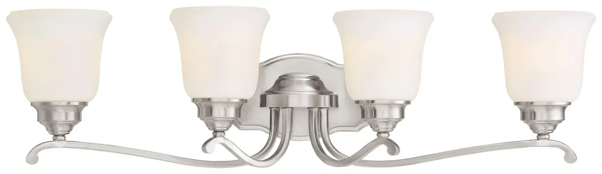 Minka Lavery Savannah Row Four Light Bath In Brushed Nickel 1