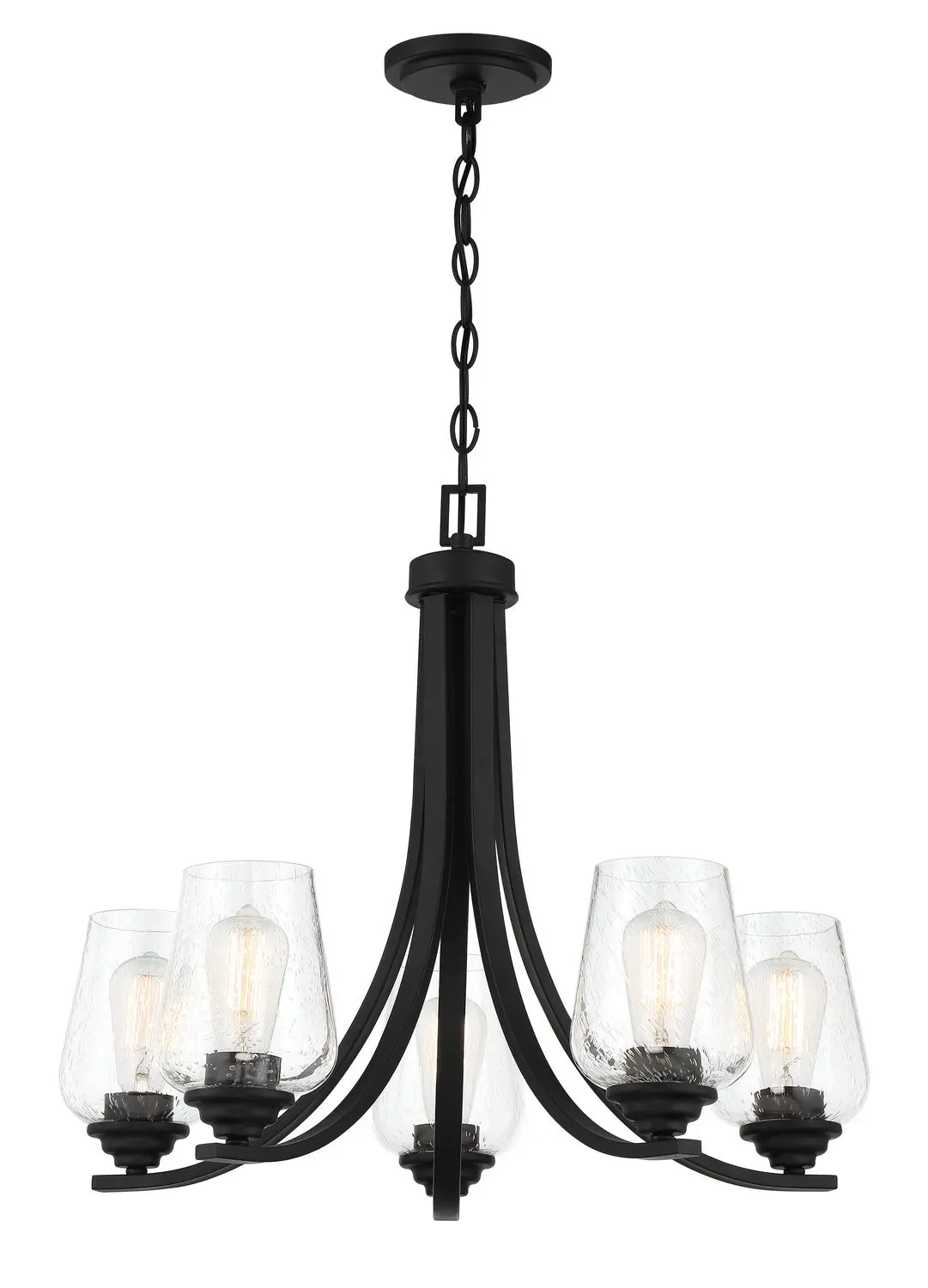 Minka Lavery Shyloh Five Light Chandelier In Coal 1