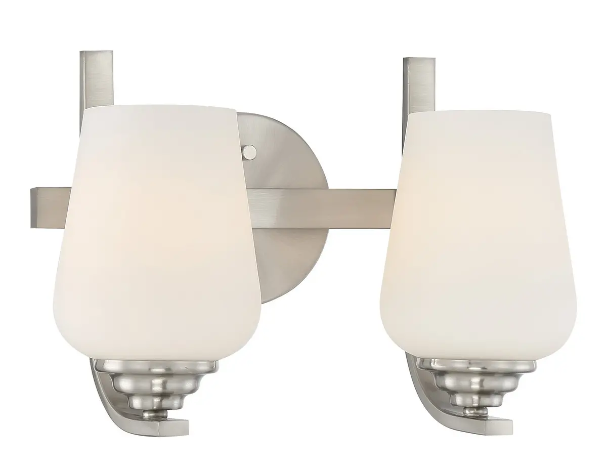 Minka Lavery Shyloh Two Light Bath In Brushed Nickel 1