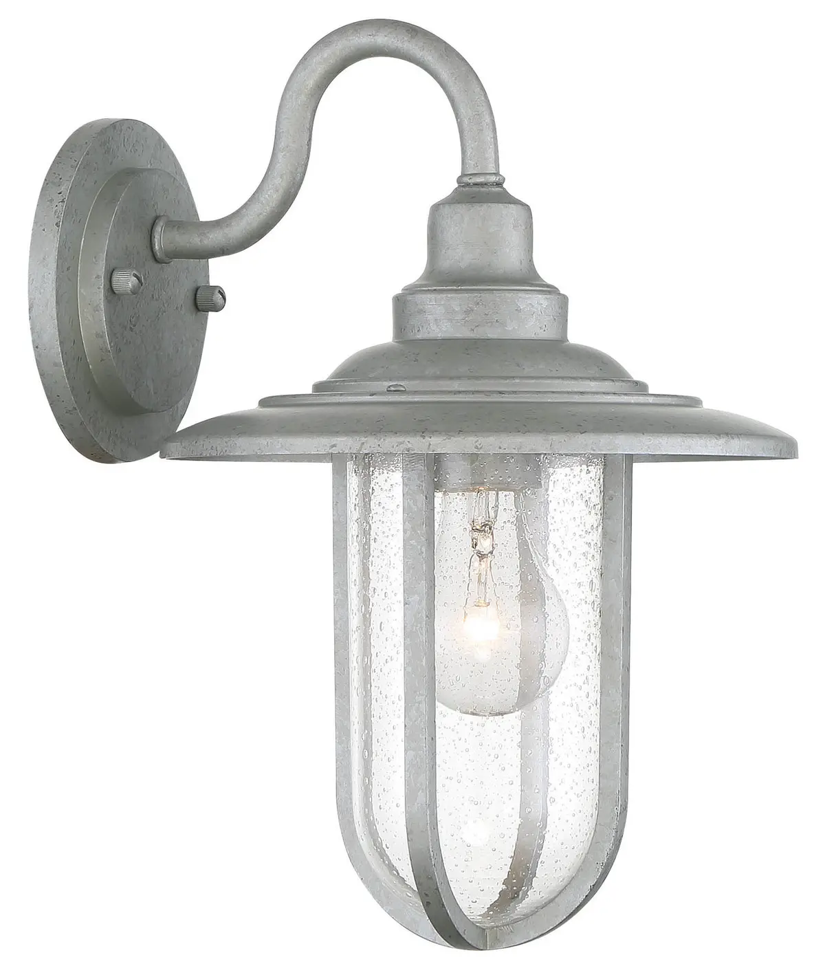 Minka Lavery Signal Park One Light Wall Mount In Galvanized 1