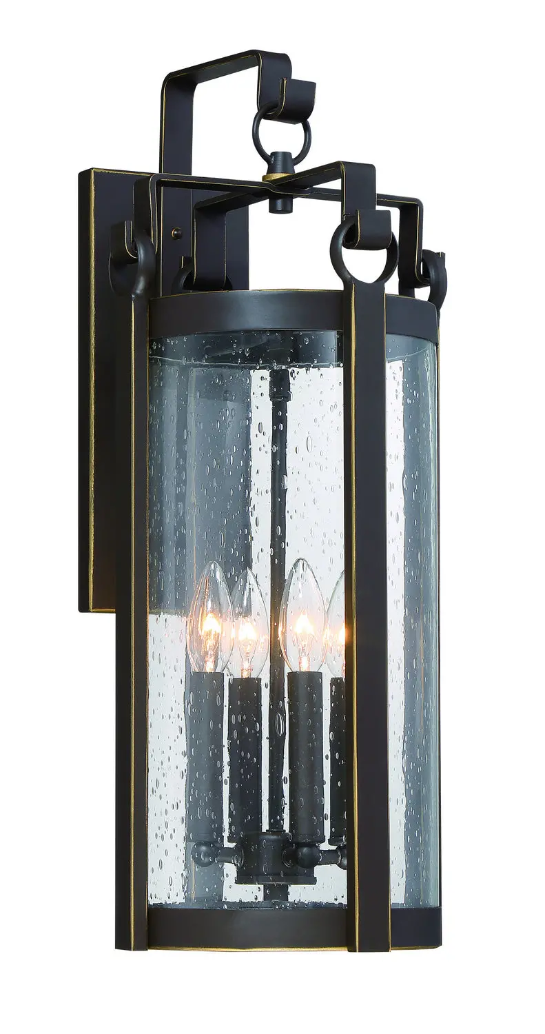 Minka Lavery Somerset Lane Four Light Outdoor Wall Mount In Dakota Bronze 1