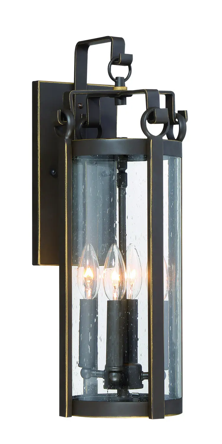 Minka Lavery Somerset Lane Four Light Outdoor Wall Mount In Dakota Bronze 1