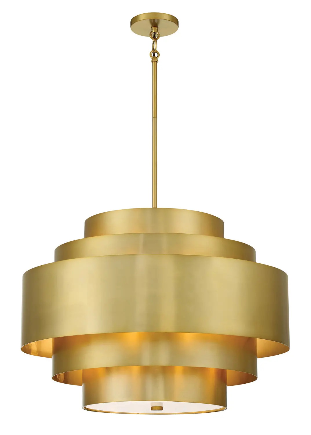 Minka Lavery Spyglass Terrace Five Light Pendant In Soft Brass 1