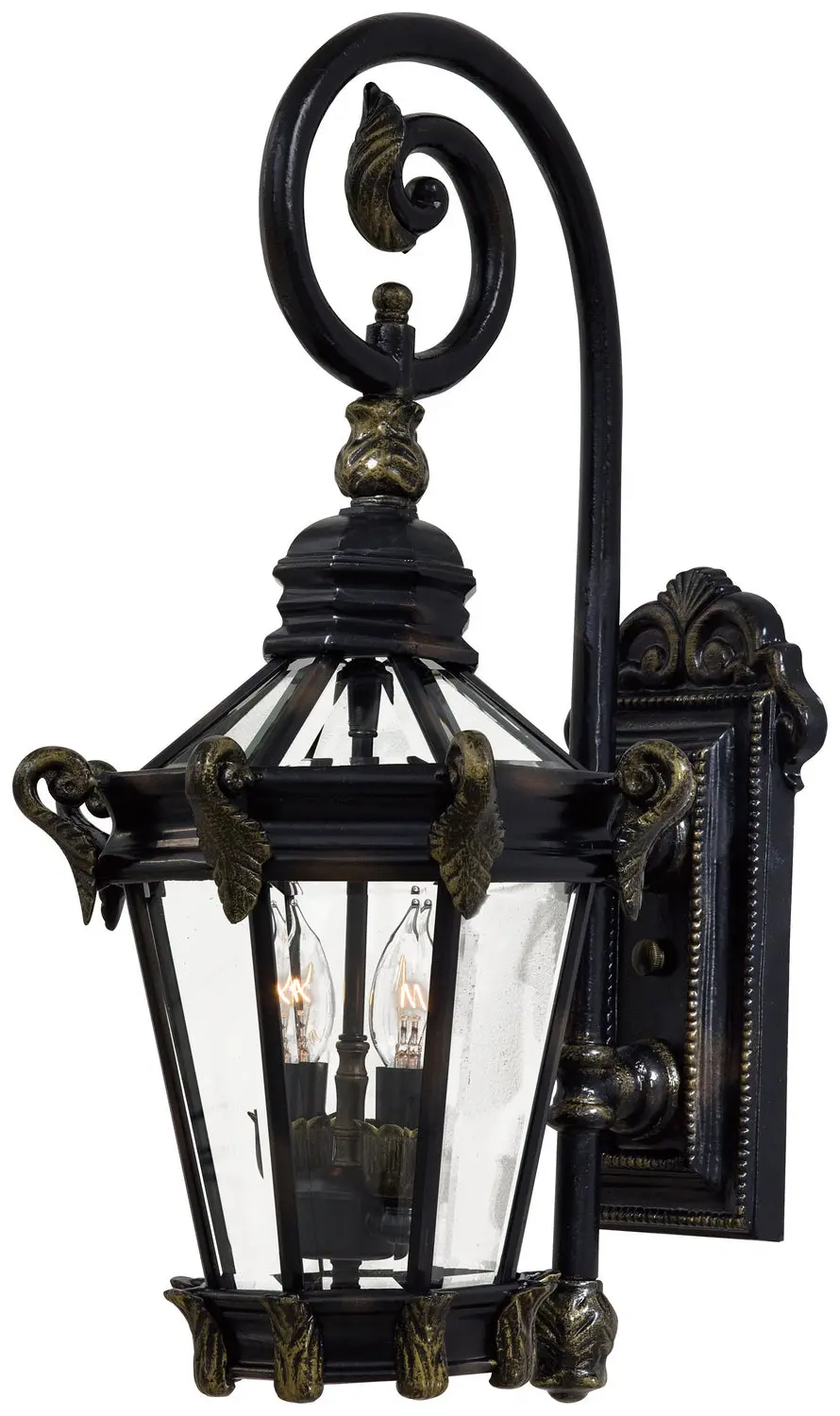 Minka Lavery Stratford Hall Two Light Wall Mount In Heritage With Gold Highlights 1