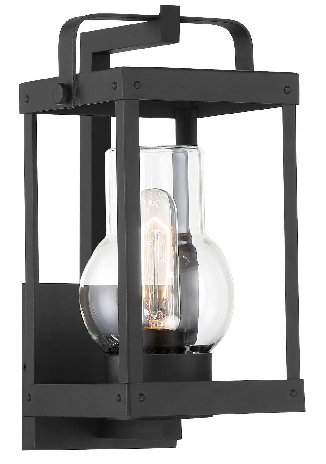 Minka Lavery Sullivans Landing One Light Outdoor Wall Lantern In Sand Coal 1