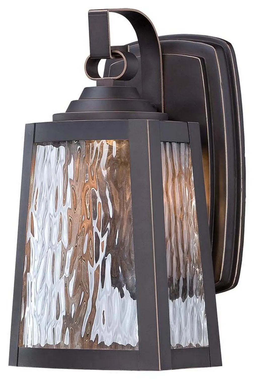 Minka Lavery Talera Led Outdoor Wall Mount In Oil Rubbed Bronze With Gold Highlights 1