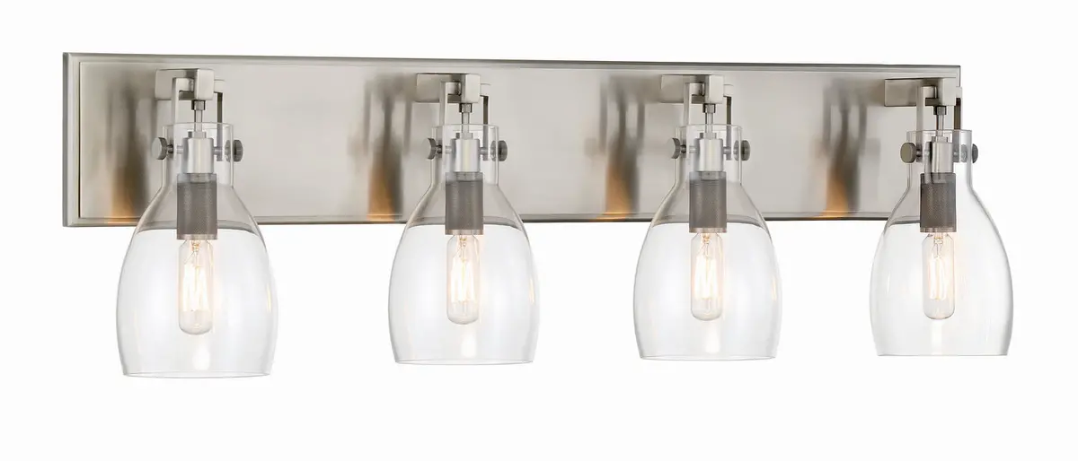 Minka Lavery Tiberia Four Light Bath Bar In Plated Pewter 1