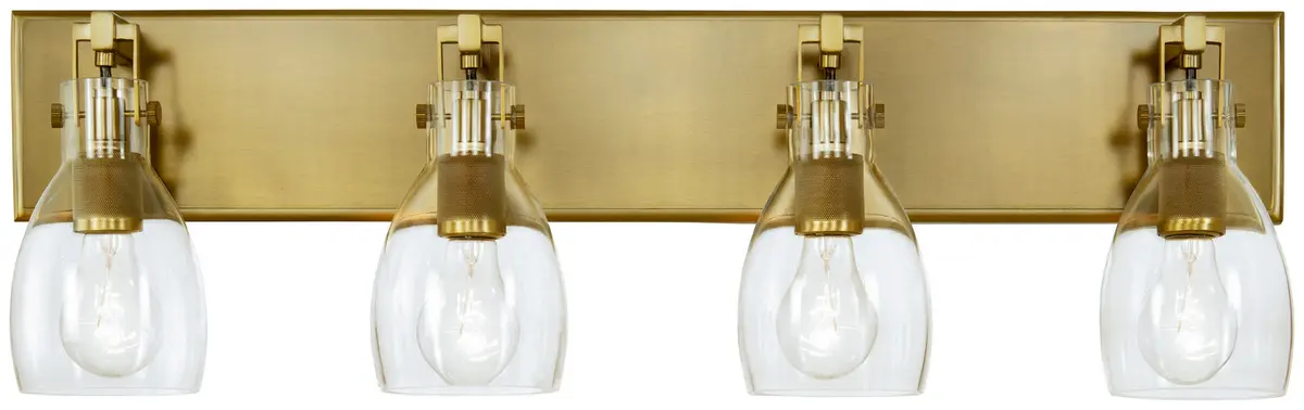 Minka Lavery Tiberia Four Light Bath Bar In Soft Brass 1
