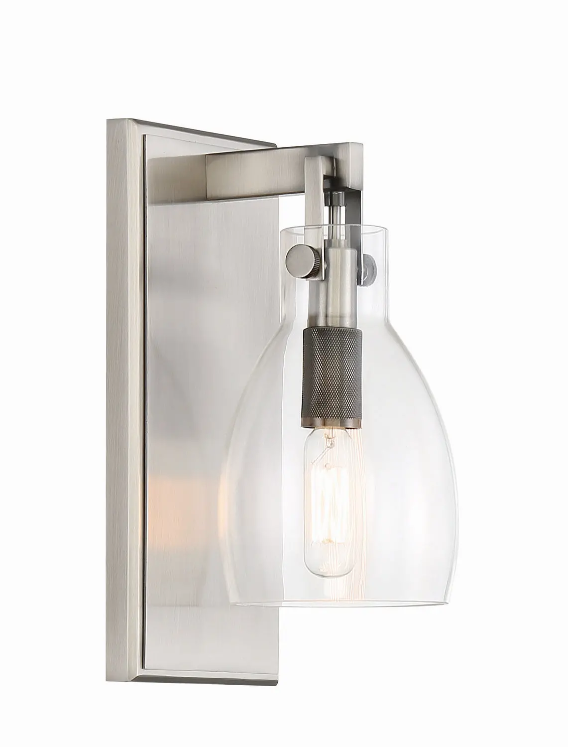 Minka Lavery Tiberia One Light Bath Bar In Plated Pewter 1