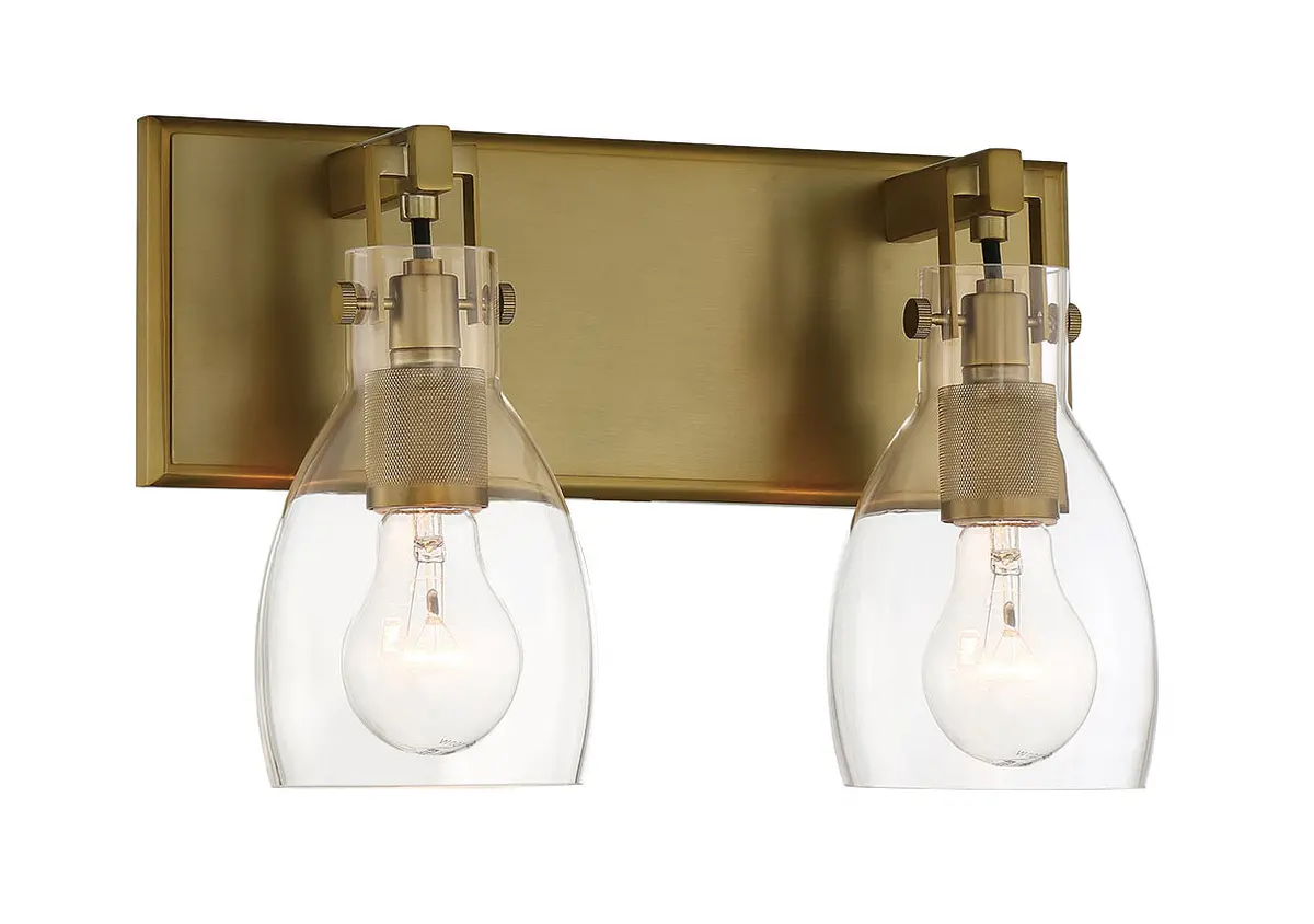 Minka Lavery Tiberia Two Light Bath Bar In Soft Brass 1
