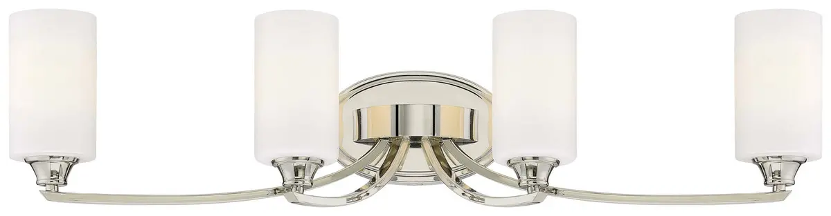 Minka Lavery Tilbury Four Light Bath In Polished Nickel 1
