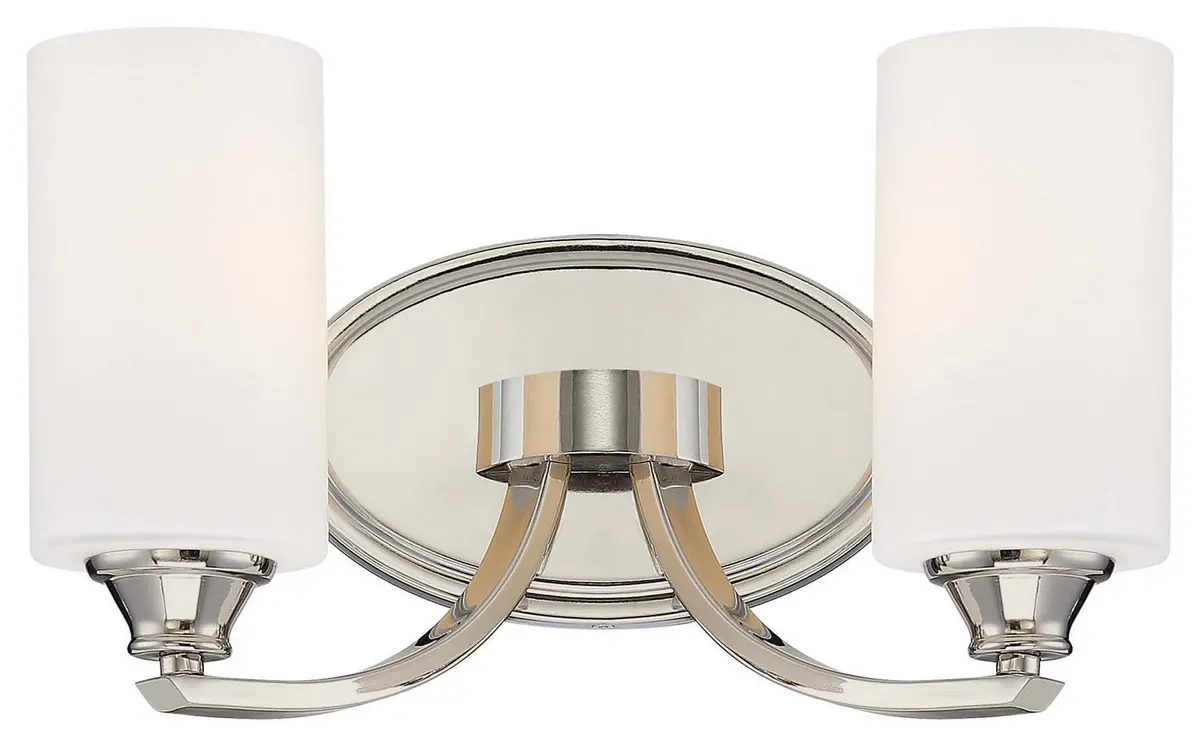 Minka Lavery Tilbury Two Light Bath In Polished Nickel 1