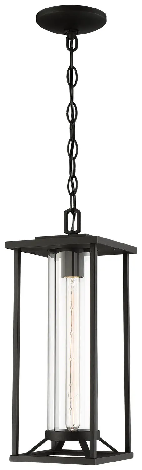 Minka Lavery Trescott One Light Chain Hung Lantern In Coal 1