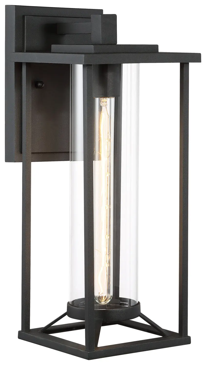 Minka Lavery Trescott One Light Outdoor Wall Mount In Coal 1