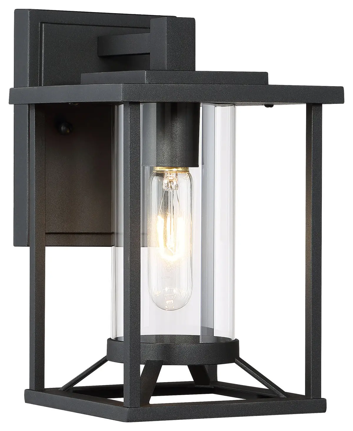 Minka Lavery Trescott One Light Outdoor Wall Mount In Coal 1