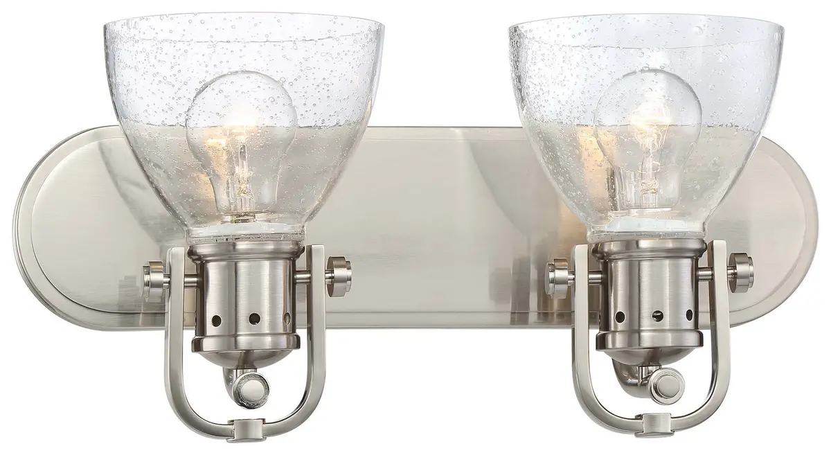 Minka Lavery Two Light Bath In Brushed Nickel 1