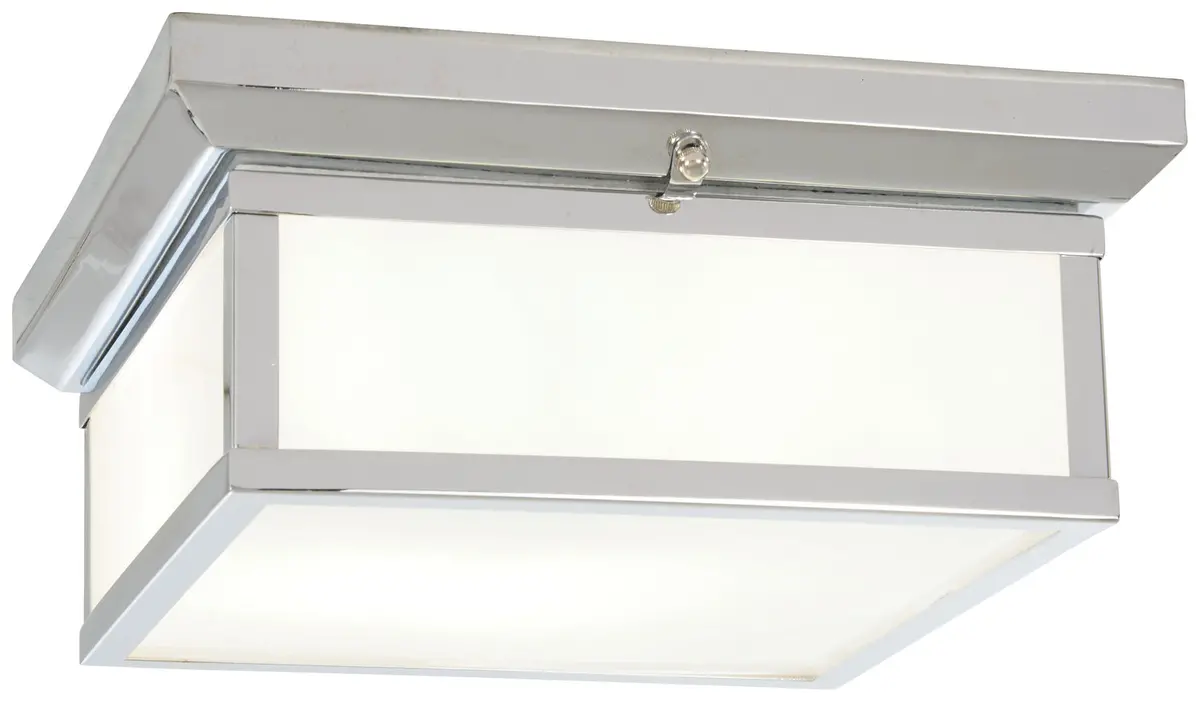Minka Lavery Two Light Flush Mount In Chrome 1