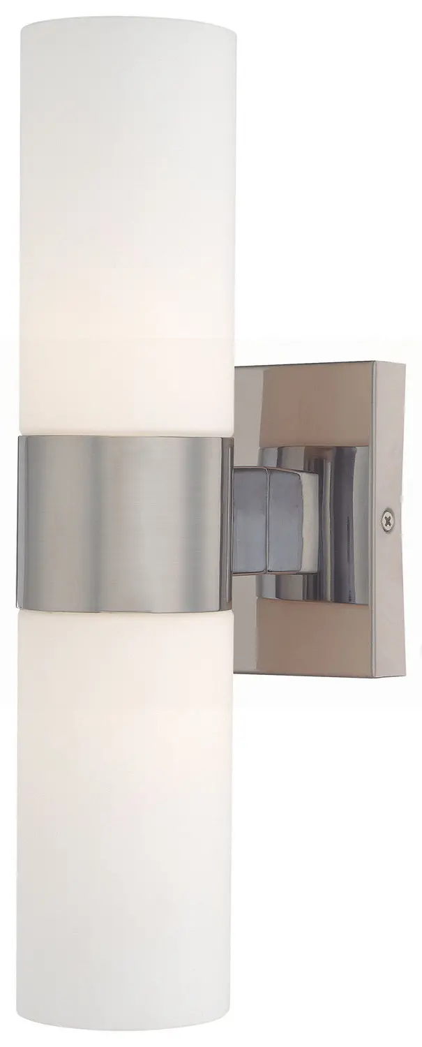 Minka Lavery Two Light Wall Sconce In Brushed Nickel 1