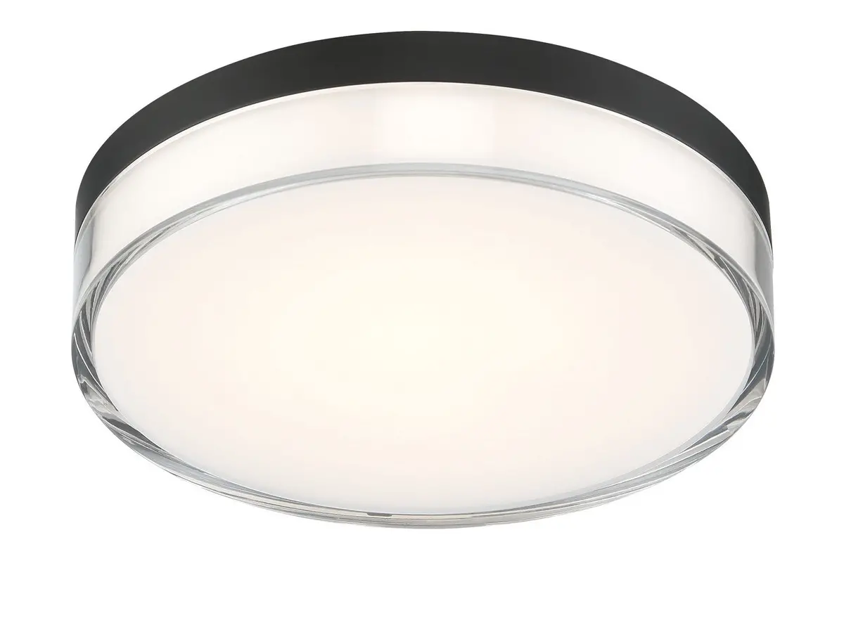 Minka Lavery Vantage Led Flush Mount In Coal 1
