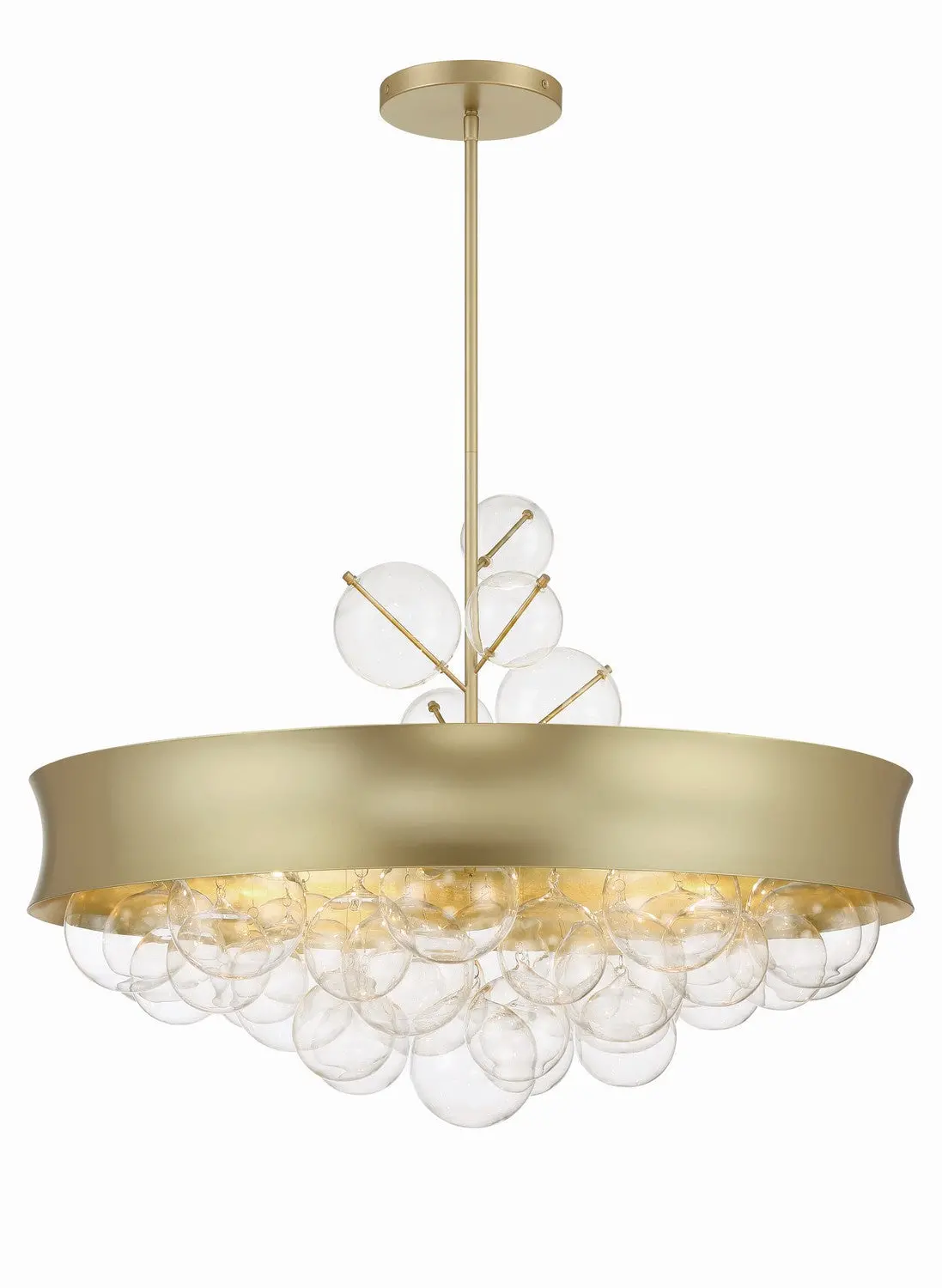 Minka Lavery Verdi Square Eight Light Convertible Pendant In Soft Gold 1