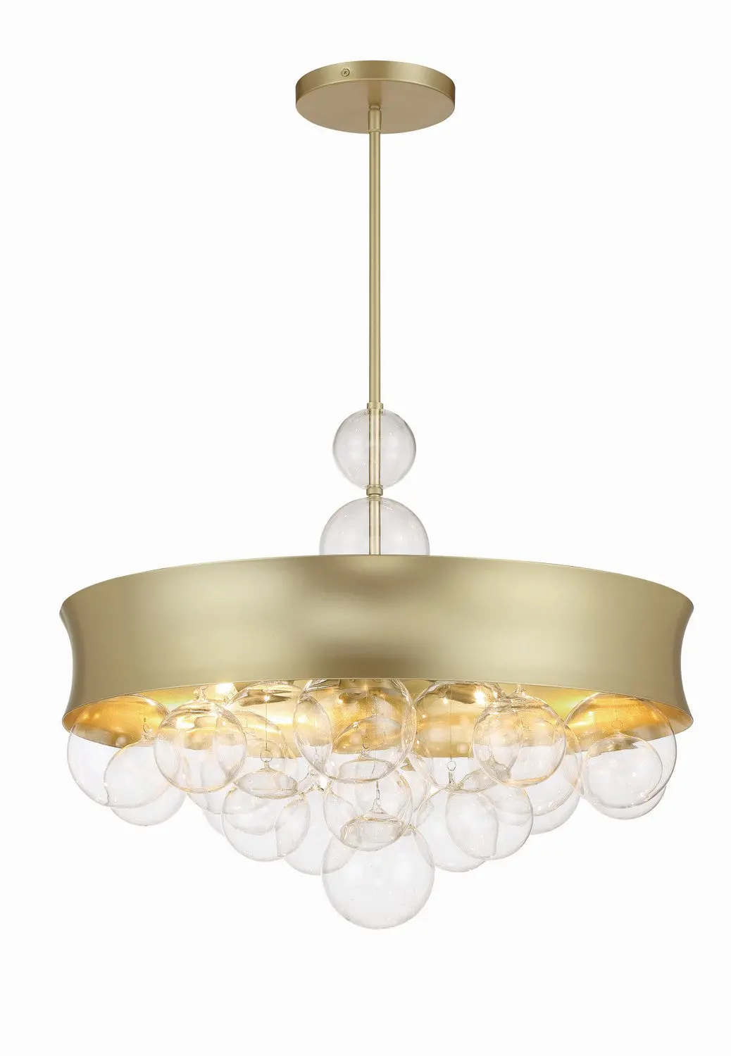 Minka Lavery Verdi Square Eight Light Convertible Pendant In Soft Gold 1